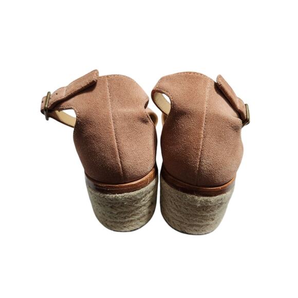 Soludos Capri Suede Leather Sandals Ankle Strap Block Heel in Sahara Pink 7 - Picture 5 of 8